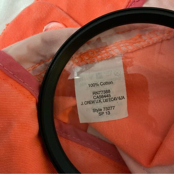 J. Crew Embroidered Sailboat Chino Jean Short 2 Nautical Preppy Classicore - Picture 9 of 9